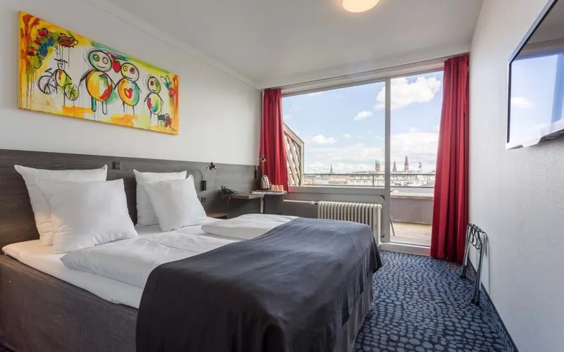 Classic Queen Room dobbeltseng med udsigt